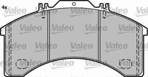 Valeo 541658 - Тормозные колодки, дисковые, комплект autosila-amz.com