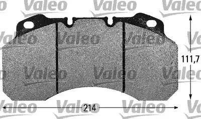 Valeo 541661 - Тормозные колодки, дисковые, комплект autosila-amz.com