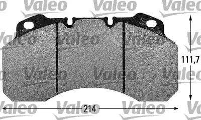 Valeo 541676 - Тормозные колодки, дисковые, комплект autosila-amz.com