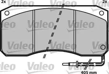 Valeo 541648 - Тормозные колодки, дисковые, комплект autosila-amz.com