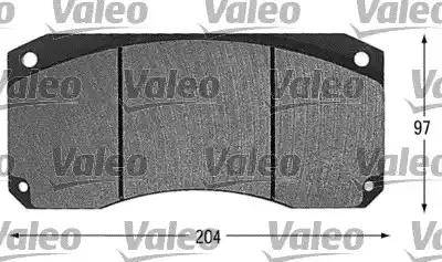 Valeo 541605 - Тормозные колодки, дисковые, комплект autosila-amz.com