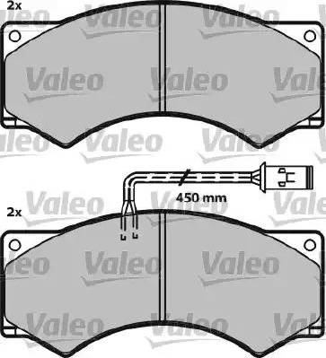 Valeo 541614 - Тормозные колодки, дисковые, комплект autosila-amz.com