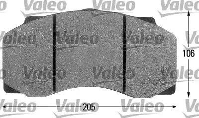 Valeo 541674 - Тормозные колодки, дисковые, комплект autosila-amz.com