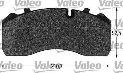 Valeo 541667 - Тормозные колодки, дисковые, комплект autosila-amz.com