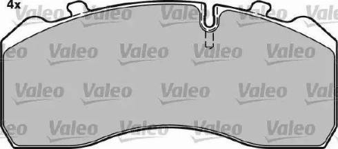 Valeo 541726 - Тормозные колодки, дисковые, комплект autosila-amz.com