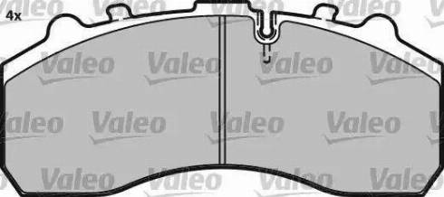 Valeo 541677 - Тормозные колодки, дисковые, комплект autosila-amz.com