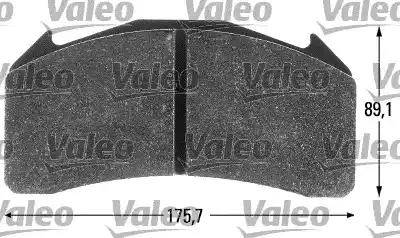 Valeo 541701 - Тормозные колодки, дисковые, комплект autosila-amz.com