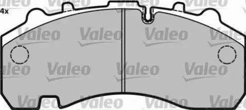 Valeo 541719 - Тормозные колодки, дисковые, комплект autosila-amz.com