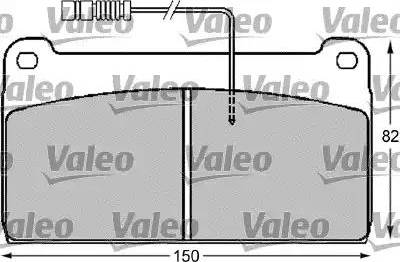 Valeo 541710 - Тормозные колодки, дисковые, комплект autosila-amz.com