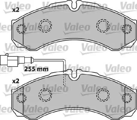 Valeo 541739 - Тормозные колодки, дисковые, комплект autosila-amz.com