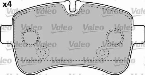 Valeo 541735 - Тормозные колодки, дисковые, комплект autosila-amz.com