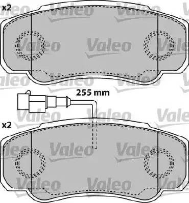 Valeo 541738 - Тормозные колодки, дисковые, комплект autosila-amz.com