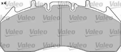 Valeo 541724 - Комплект тормозных колодок, диско autosila-amz.com