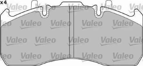 Valeo 541723 - Тормозные колодки, дисковые, комплект autosila-amz.com