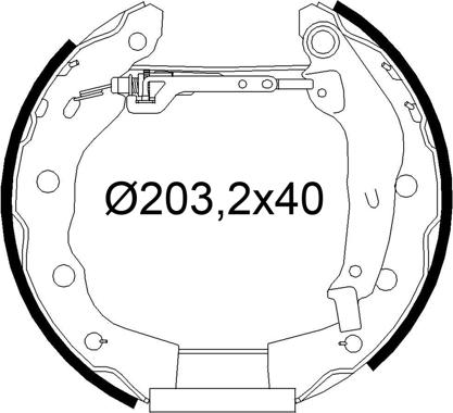 Valeo 554971 - Комплект тормозных колодок, барабанные autosila-amz.com