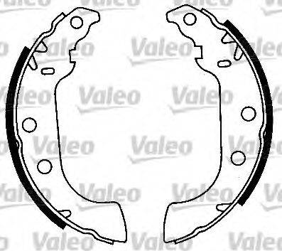 Valeo 554641 - Комплект тормозных колодок, барабанные autosila-amz.com