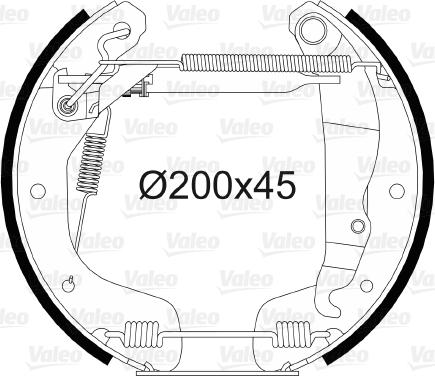 Valeo 554869 - Комплект тормозных колодок \ autosila-amz.com