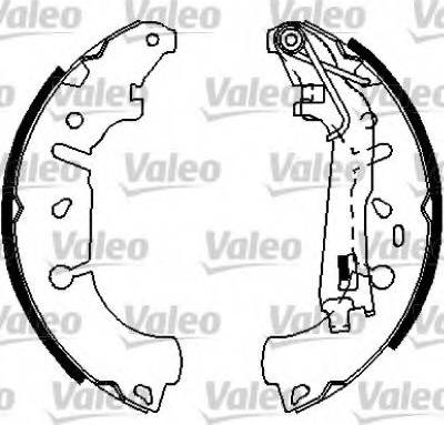 Valeo 554816 - Комплект тормозных колодок, барабанные autosila-amz.com