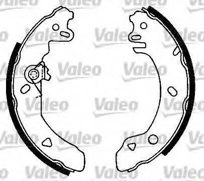Valeo 554716 - Комплект тормозных колодок, барабанные autosila-amz.com