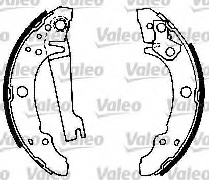 Valeo 554711 - Комплект тормозных колодок, барабанные autosila-amz.com