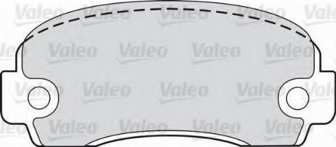 Valeo 551646 - Тормозные колодки, дисковые, комплект autosila-amz.com