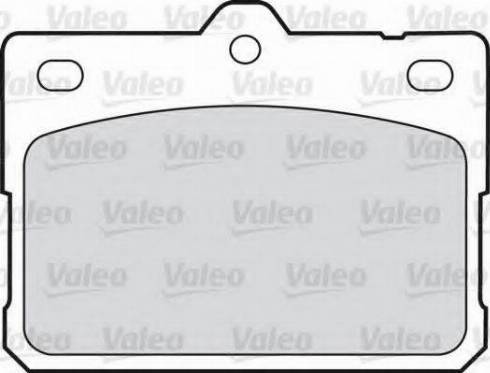 Valeo 551647 - Тормозные колодки, дисковые, комплект autosila-amz.com