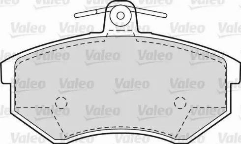 Valeo 551658 - Тормозные колодки, дисковые, комплект autosila-amz.com