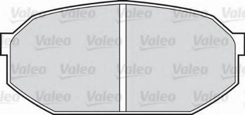 Valeo 551672 - Тормозные колодки, дисковые, комплект autosila-amz.com
