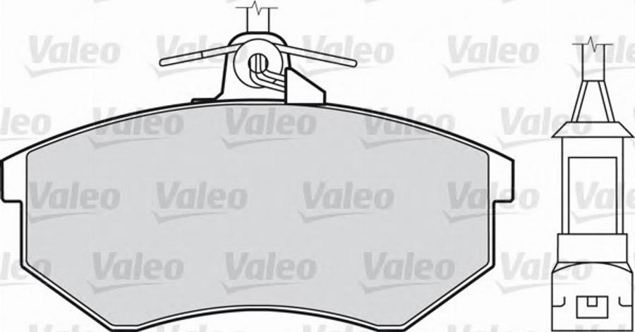 Valeo 551 005 - Тормозные колодки, дисковые, комплект autosila-amz.com