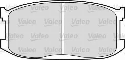 Valeo 551006 - Тормозные колодки, дисковые, комплект autosila-amz.com