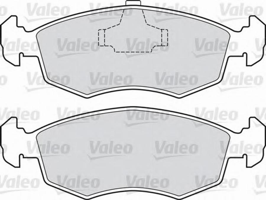 Valeo 551038 - Тормозные колодки, дисковые, комплект autosila-amz.com