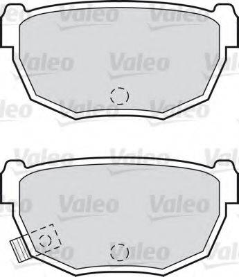 Valeo 551702 - Тормозные колодки, дисковые, комплект autosila-amz.com