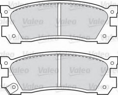 Valeo 551729 - Тормозные колодки, дисковые, комплект autosila-amz.com