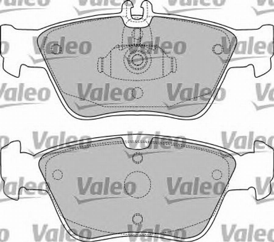 Valeo 551776 - Тормозные колодки, дисковые, комплект autosila-amz.com