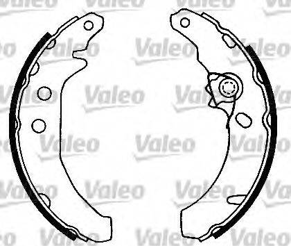 Valeo 554650 - Комплект тормозных колодок, барабанные autosila-amz.com