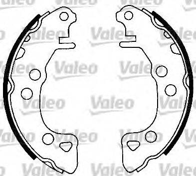 Valeo 554692 - Комплект тормозных колодок, барабанные autosila-amz.com