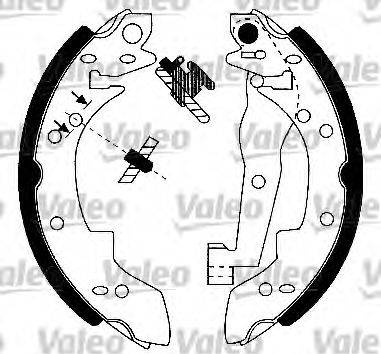 Valeo 554679 - Комплект тормозных колодок, барабанные autosila-amz.com