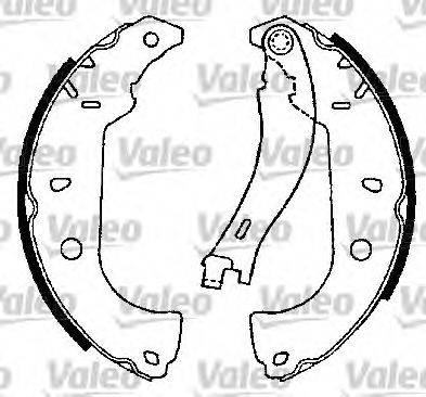 Valeo 553662 - Комплект тормозных колодок, барабанные autosila-amz.com