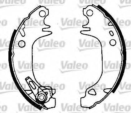 Valeo 554667 - Комплект тормозных колодок, барабанные autosila-amz.com