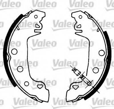 Valeo 554683 - Комплект тормозных колодок, барабанные autosila-amz.com