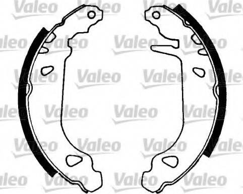 Valeo 553686 - Комплект тормозных колодок, барабанные autosila-amz.com