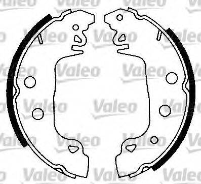 Valeo 554635 - Комплект тормозных колодок, барабанные autosila-amz.com