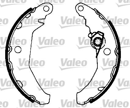 Valeo 553638 - Комплект тормозных колодок, барабанные autosila-amz.com