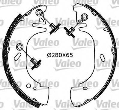 Valeo 554586 - Комплект тормозных колодок, барабанные autosila-amz.com