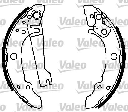 Valeo 553860 - Комплект тормозных колодок, барабанные autosila-amz.com
