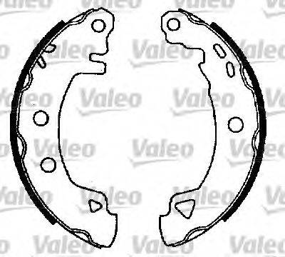 Valeo 554704 - Комплект тормозных колодок, барабанные autosila-amz.com