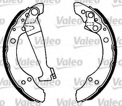 Valeo 553823 - Комплект тормозных колодок, барабанные autosila-amz.com