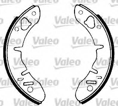 Valeo 553788 - Комплект тормозных колодок, барабанные autosila-amz.com