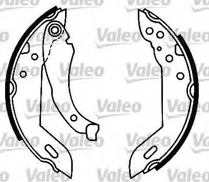 Valeo 554557 - Комплект тормозных колодок, барабанные autosila-amz.com