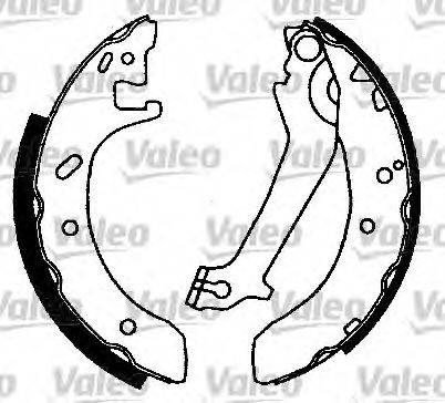 Valeo 553737 - Комплект тормозных колодок, барабанные autosila-amz.com